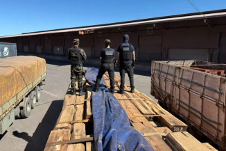 Receita Federal, Polícia Federal e Exército Brasileiro fizeram a possível maior apreensão de drogas durante operação. – Foto: Divulgação