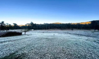 Onda de frio derruba temperaturas e provoca geada em 12 cidades de MS