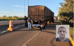 Segurança morre ao atingir carreta parada no meio da BR-163 entre Dourados e Itaporã  Luiz Guilherme e Sidnei Bronka  Policial  29/06/2026 às 07:30  Paulinho bateu na traseira do veículo quando seguia para o trabalho, em Dourados; Fotos: Sidnei Bronka/Ligado Na Notícia