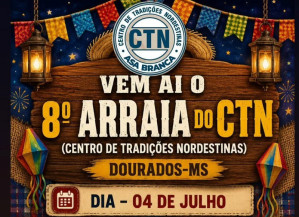 Arraiá do CTN promete noite de forró, comidas típicas e tradição nordestina em Dourados