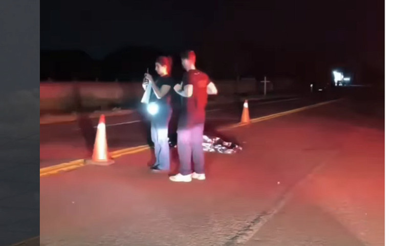 Ciclista indígena morreu antes da chegada do socorro - Foto: Reprodução/Sidnei Bronka