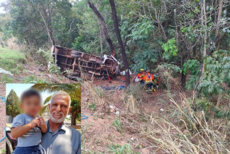 Com a força do impacto, uma das vítimas foi arremessada para fora da cabine - Divulgação