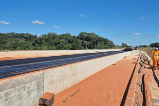 Ponte sobre o Rio Aquidauana está praticamente concluída - Foto: Aquidauana News