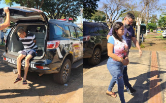 Graziel e Cristiane presos pelo SIG na manhã de hoje; Foto: Sidnei Bronka/Ligado Na Notícia