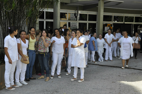 Em dezembro do ano passado enfermeiros fizeram 'operação tartaruga' por causa do atraso salarial
Foto: Hedio Fazan/arquivo